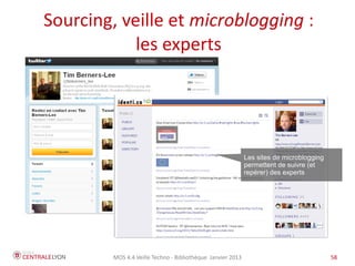 MOS 4.4 Veille Techno - Bibliothèque Janvier 2015 58
RSS: Monitorer une page web
 