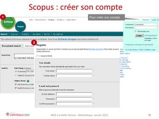 MOS 4.4 Veille Techno - Bibliothèque Janvier 2015 71
Capitaliser et partager
Socialbookmarking
71
 