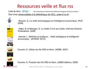 MOS 4.4 Veille Techno - Bibliothèque Janvier 2015 80
Une «archive ouverte » : HAL-Inria
 