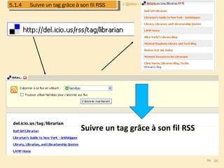 Suivre un tag grâce à son fil RSS L'@telier - mai 2008. 5.1.4  Suivre un tag grâce à son fil RSS 
