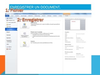 ENREGISTRER UN DOCUMENT.
C R É E P A R : M A H D I A L I B I
 