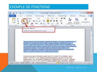EXEMPLE DE FONCTIONS
C R É E P A R : M A H D I A L I B I
 
