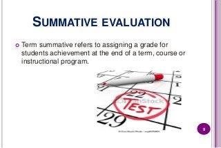 Formative and summative evaluation | PPTX