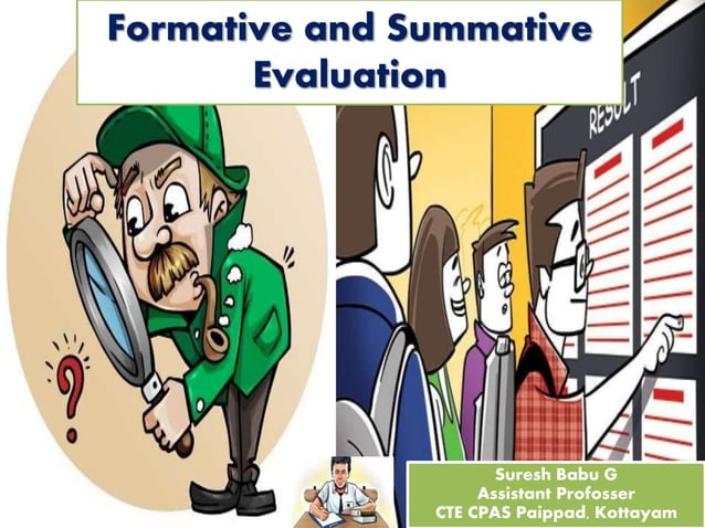 Formative and summative evaluation in Education | PPTX | Educational ...