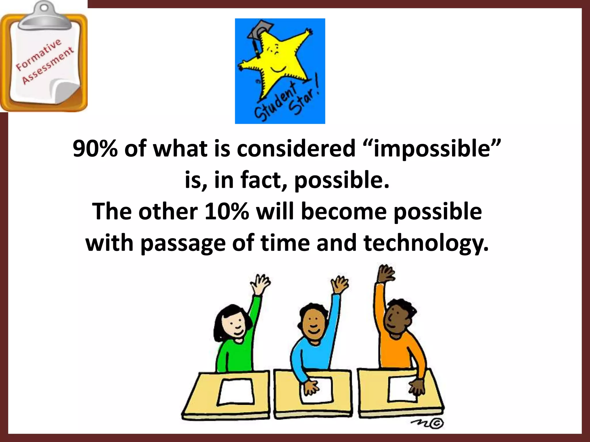 At what level would I like them to be performing?            3. Create rubrics. Research has shown that showing                                                students what is expected of them, and why, gives them                           the opportunity to become active in their own                 education. It also helps them take responsibility for                     their work and their own learning. Determine what a successful project will look like via clearly defined criteria. What makes it a “1” vs. “5”?