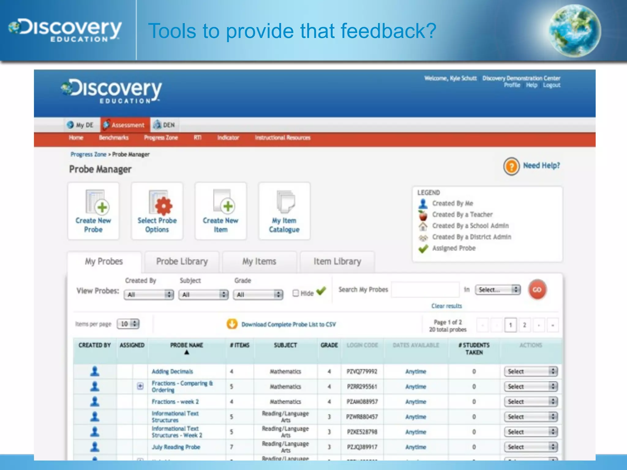 Tools to provide that feedback?
 