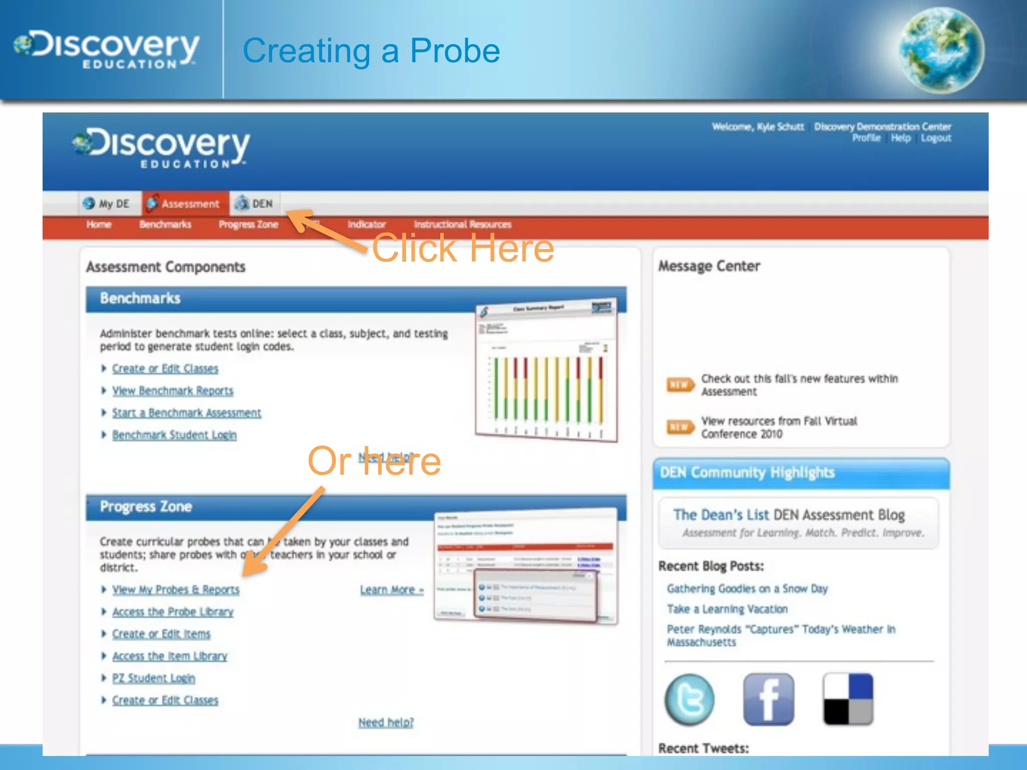 Creating a Probe




       Click Here




   Or here
 