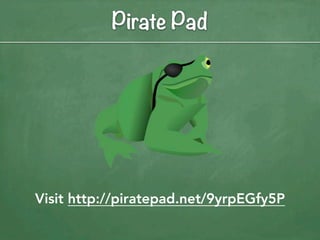 Pirate Pad




Visit http://piratepad.net/9yrpEGfy5P
 