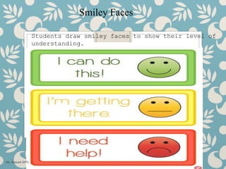 Understanding Smiley Formative assessment techniques | PPT
