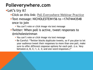 Polleverywhere.com
 