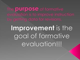 Formative Evaluations Powerpoint