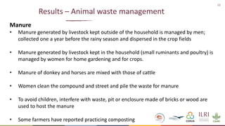 Formative Research- Animal-Inclusive Community Led Total Sanitation Project―Preliminary findings and implications