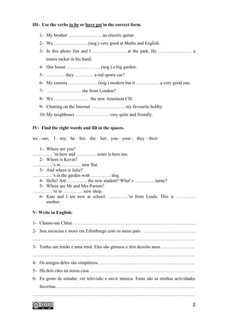 Formative test year 7 maria oct | PDF