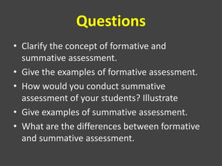 Formative Vs Summativ Assessment | PPT