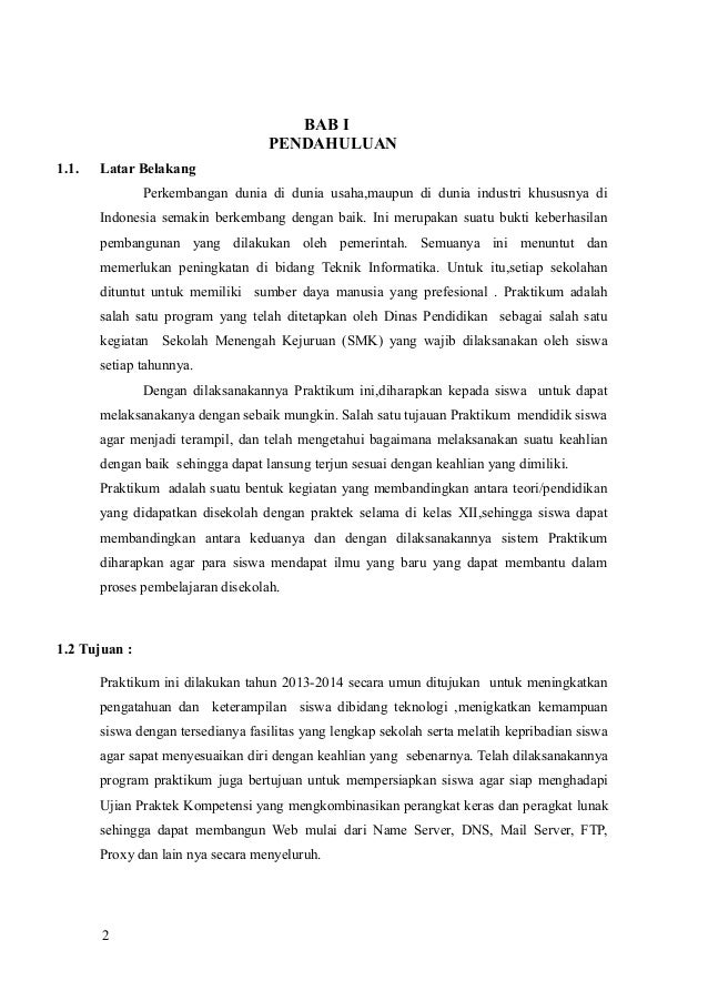 16++ Contoh Laporan Praktikum Teknik Informatika | My Tugas