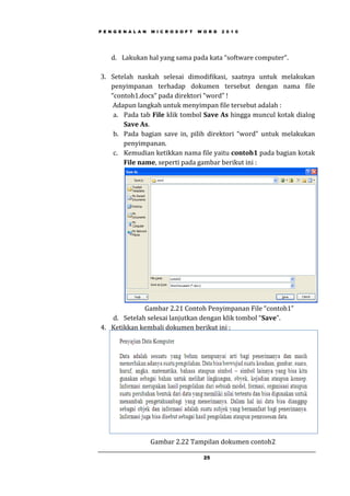 Format modul praktek word 2010 28 feb 2013 edited | PDF