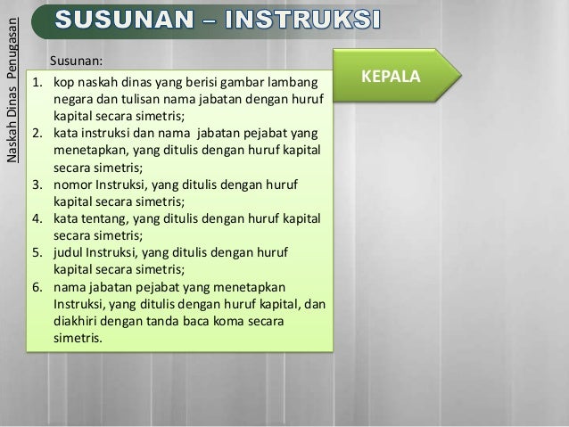Format naskah dinas