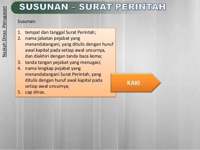 Format naskah dinas