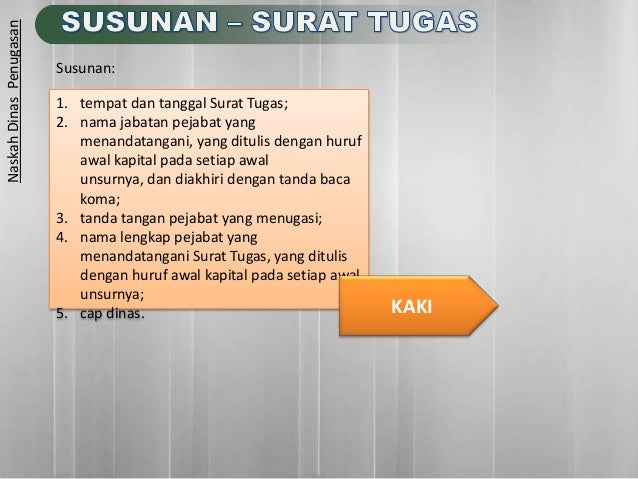 Format naskah dinas