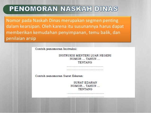Format naskah dinas
