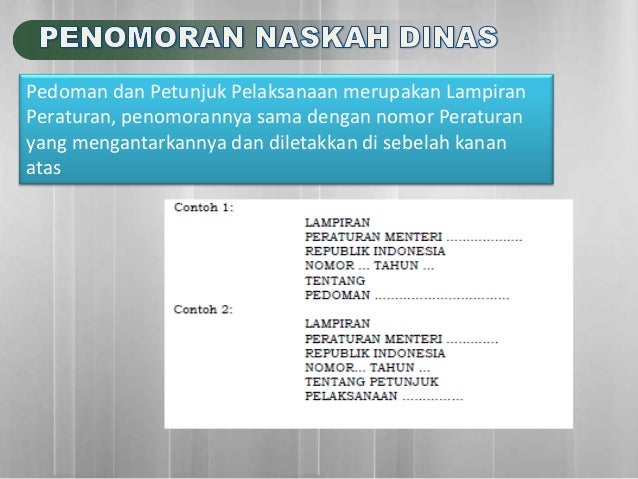 Format naskah dinas