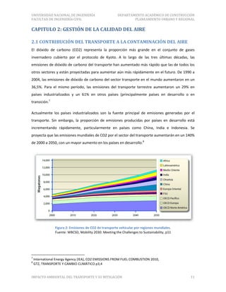 Formato impacto ambiental del transporte y su mitigación | PDF