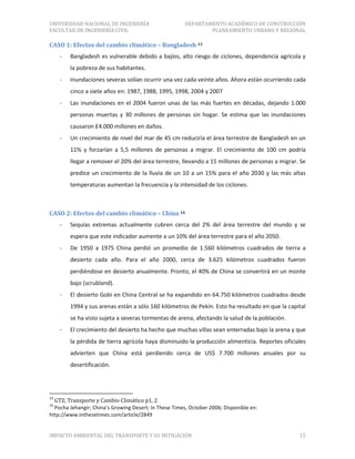 Formato impacto ambiental del transporte y su mitigación | PDF