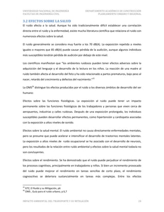 Formato impacto ambiental del transporte y su mitigación | PDF