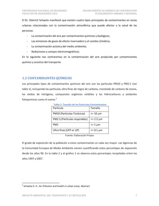 Formato impacto ambiental del transporte y su mitigación | PDF