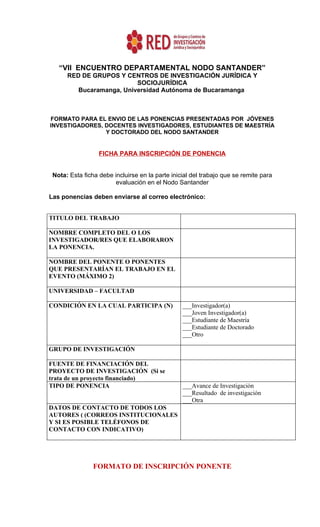 Formato inscripcion-ponencia-2012 nodo-santander