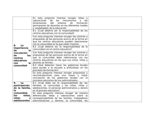GUIA PARA LA SISTEMATIZACION DE LOS 10 EJES DE LA CONSULTA
