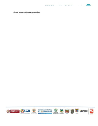 Otras observaciones generales: 
 
 
 