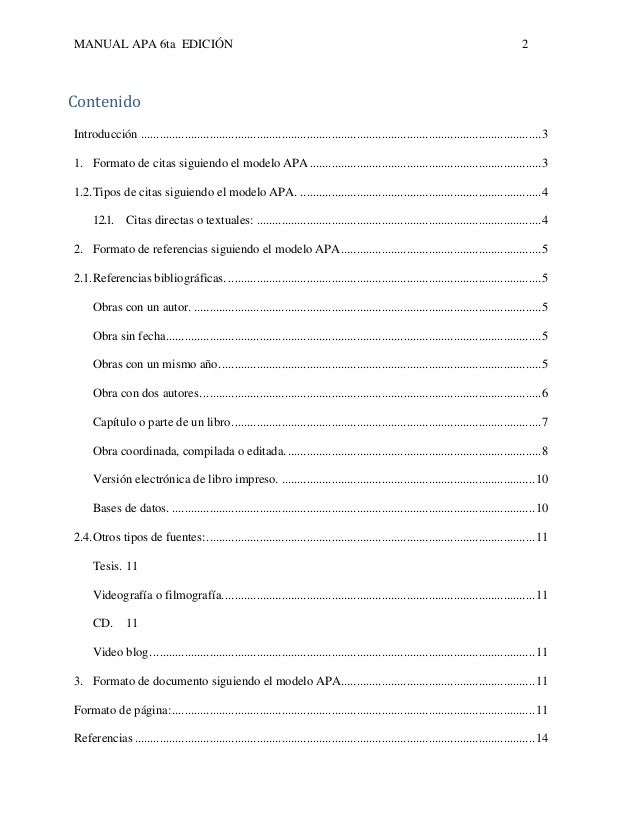 formato apa 6 edicion