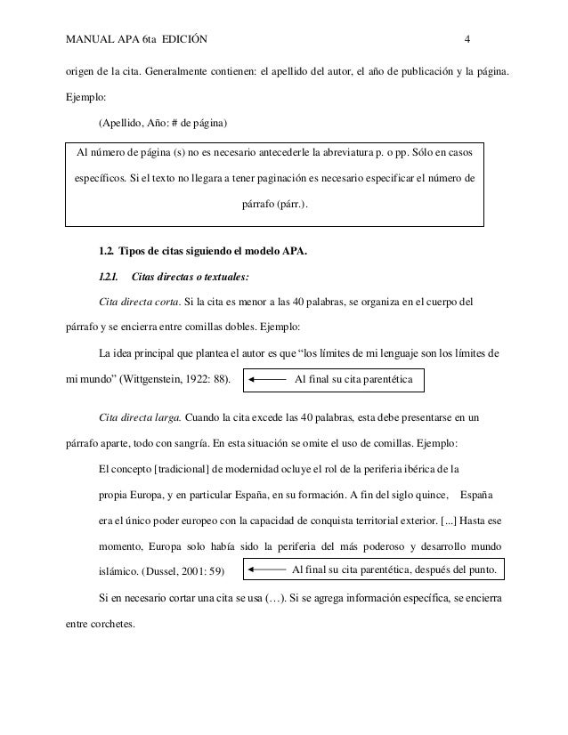 formato apa 6 edicion