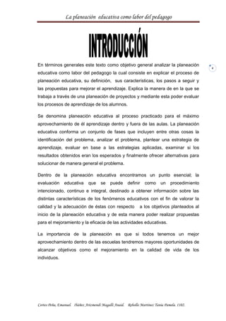 Formato apa planeacion