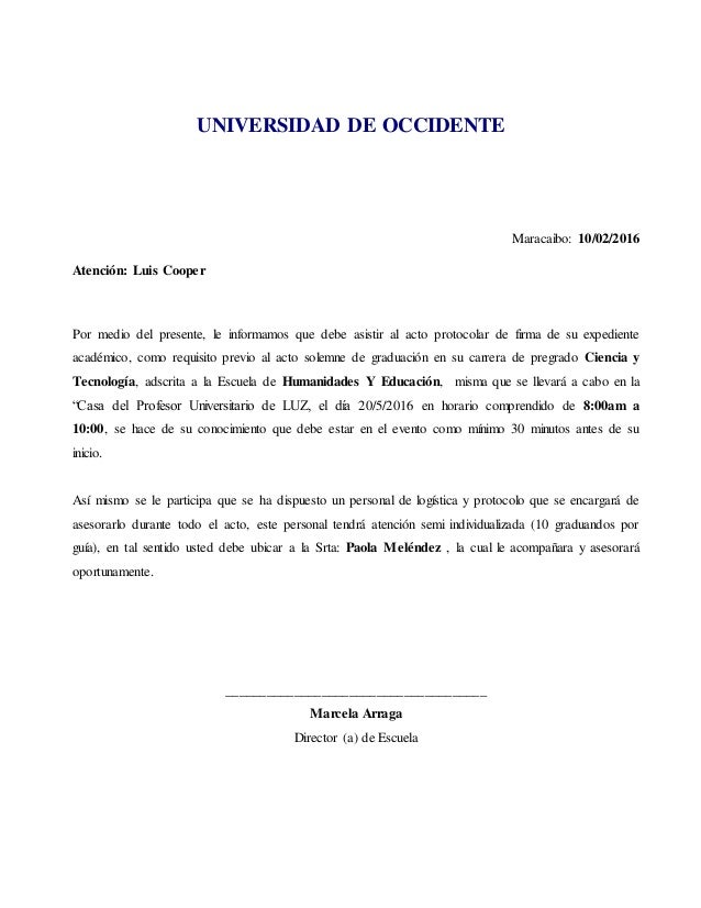 Formato carta invitacion al foro sobre mpps