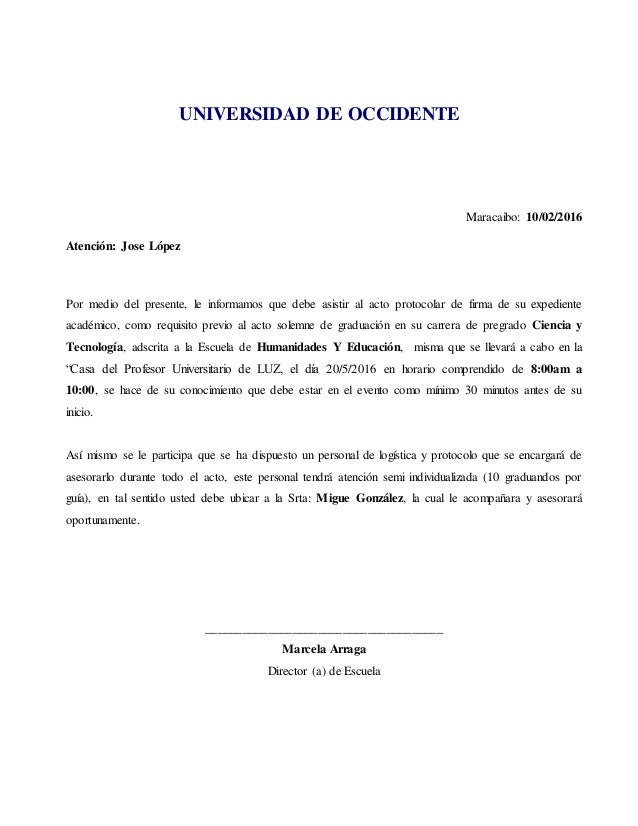 Formato carta invitacion al foro sobre mpps