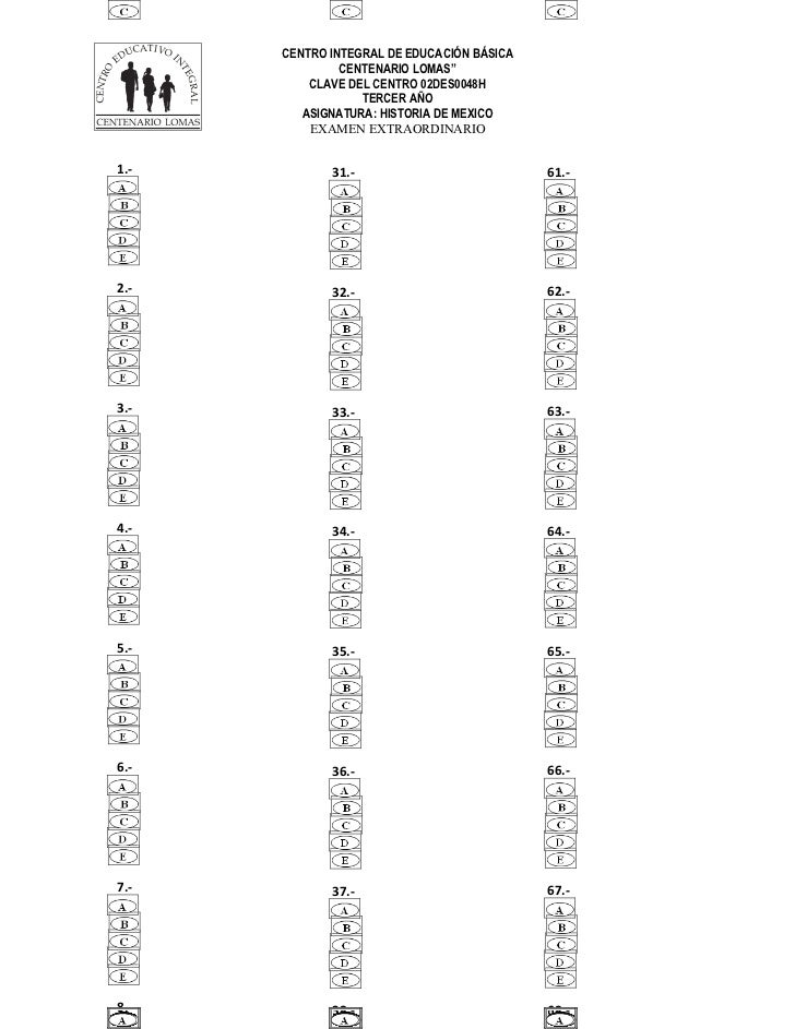 preguntas de historia de mexico con opcion multiple formato de hoja de respuestade examen de opci 243 n multiple preguntas de historia de mexico con opcion multiple formato de hoja de respuestade examen de opci 243 n multiple