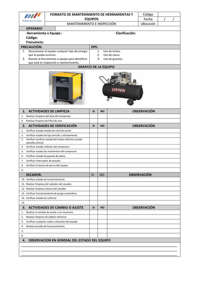 formato de mantenimiento compresor de aire.pdf