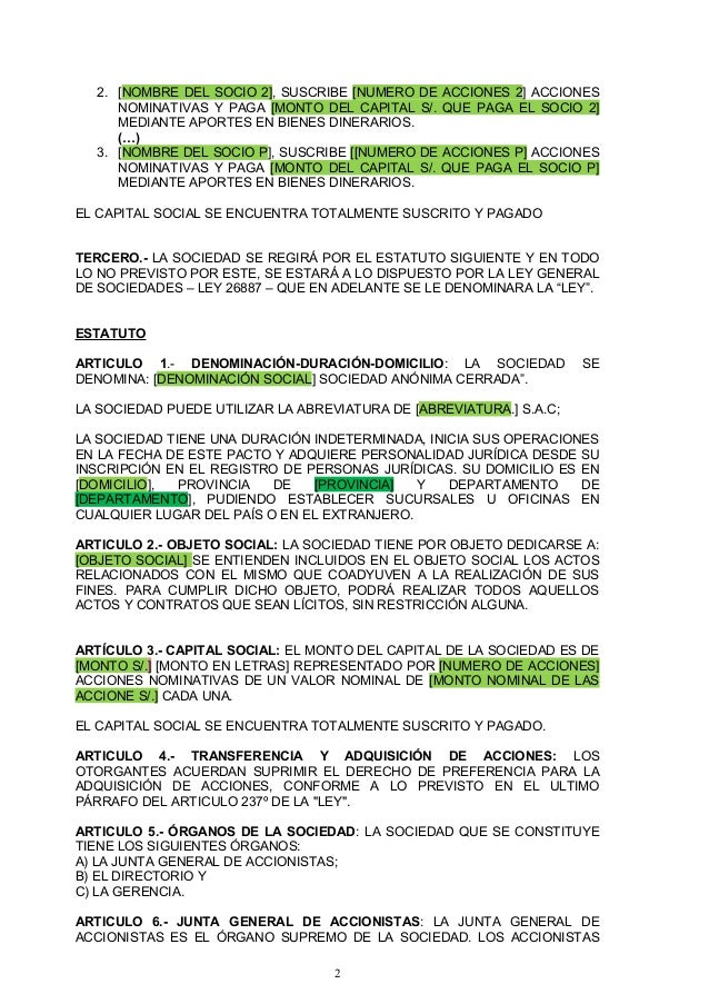 formato para minutas de juntas