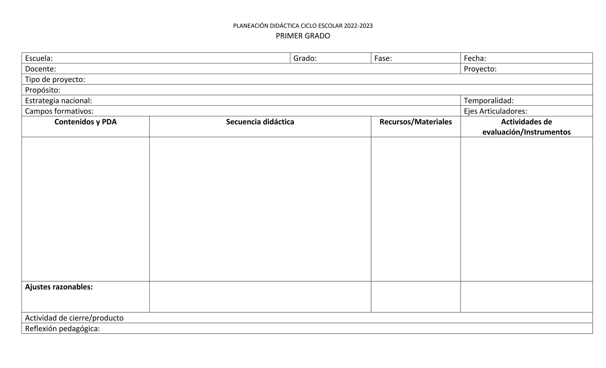 Formato Planeacion De Clase Formatos De Planeacion Imagenes Para