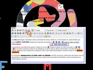 Subíndice  Para dar formato Subíndice al texto que estamos redactando tendremos que realizar los siguientes pasos: Seleccionar el texto Pulsar sobre el icono Subíndice 