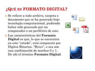 Formato digital | PDF