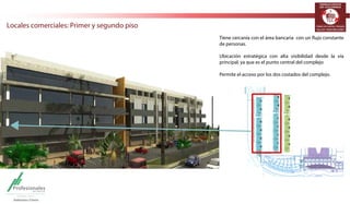 TERMINALES LOGÍSTICOS 
DE COLOMBIA 
Locales comerciales: Primer y segundo piso 
5JFOFDFSDBOÓBDPOFMÈSFBCBODBSJBDPOVOøVKPDPOTUBOUF 
de personas. 
6CJDBDJØO FTUSBUÏHJDB DPO BMUB WJTJCJMJEBE EFTEF MB WÓB 
QSJODJQBM
ZBRVFFTFMQVOUPDFOUSBMEFMDPNQMFKP 
1FSNJUFFMBDDFTPQPSMPTEPTDPTUBEPTEFMDPNQMFKP 
 