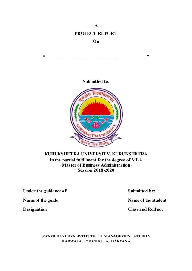 Format Of Summer Training Report By Munna Kumar Yadav MBA format-of-summer-training-report-by-munna-kumar-yadav-mba
