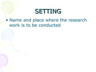 Format Of Synopsis | PPT