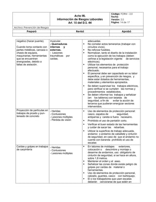 Form Example Irl FORMATO IRL ODI DS 44 OBLIGACION DE INFORMAR GENERICO | DOCX