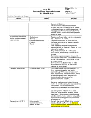 Form Example Irl FORMATO IRL ODI DS 44 OBLIGACION DE INFORMAR GENERICO | DOCX