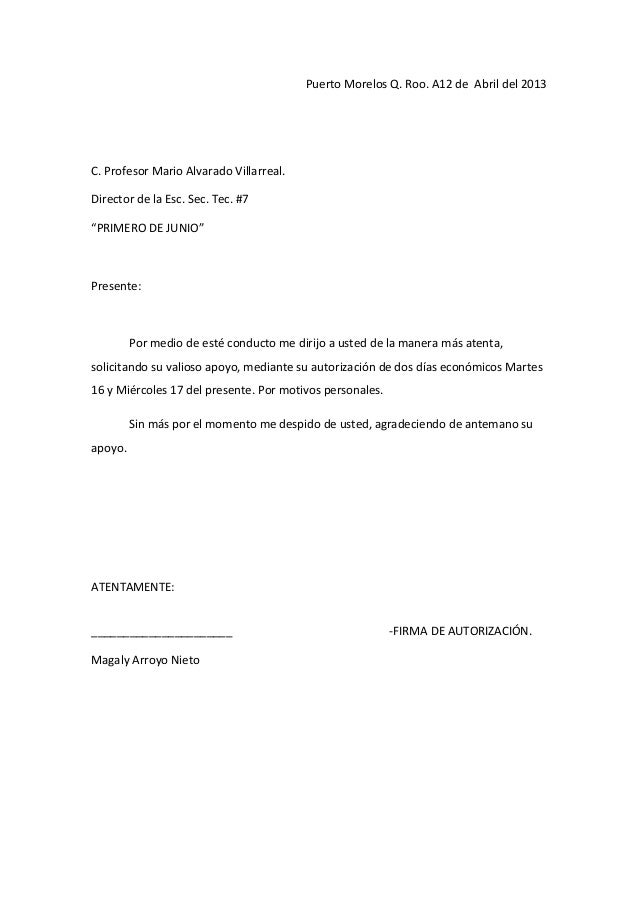 Formato permiso