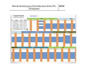 Plan de Gestión para el Uso Educativo de las TIC.
TIColsantos

2014

 